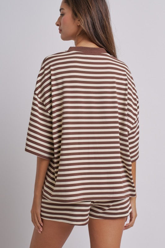 Laid Back Weekend Stripe Tee