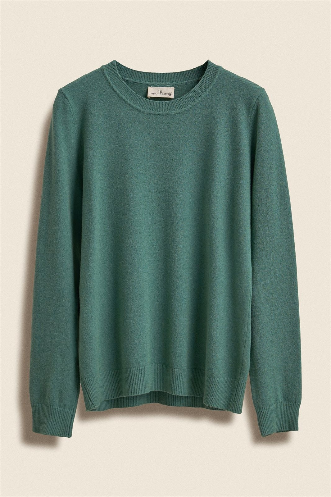 Soft Knit Crewneck Pullover Sweater in DEEP GREEN - Women's Wholesale Sweaters | Trend Notes