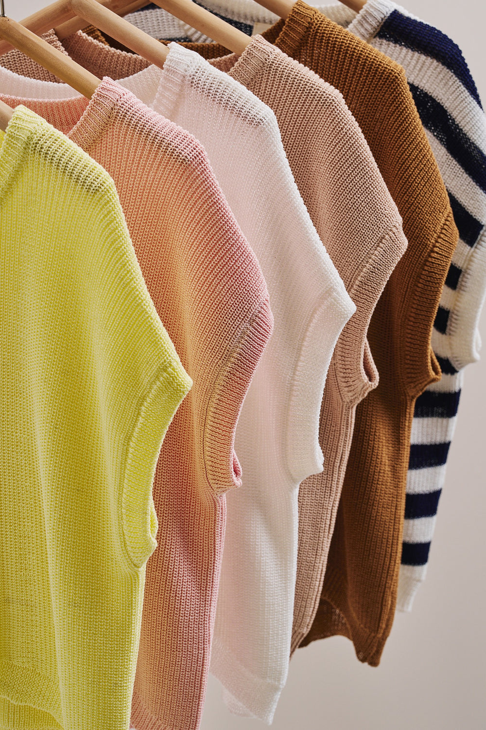 Sunlit Air Knit Cap Sleeve Top - Women's Wholesale Sweaters | Trend Notes
