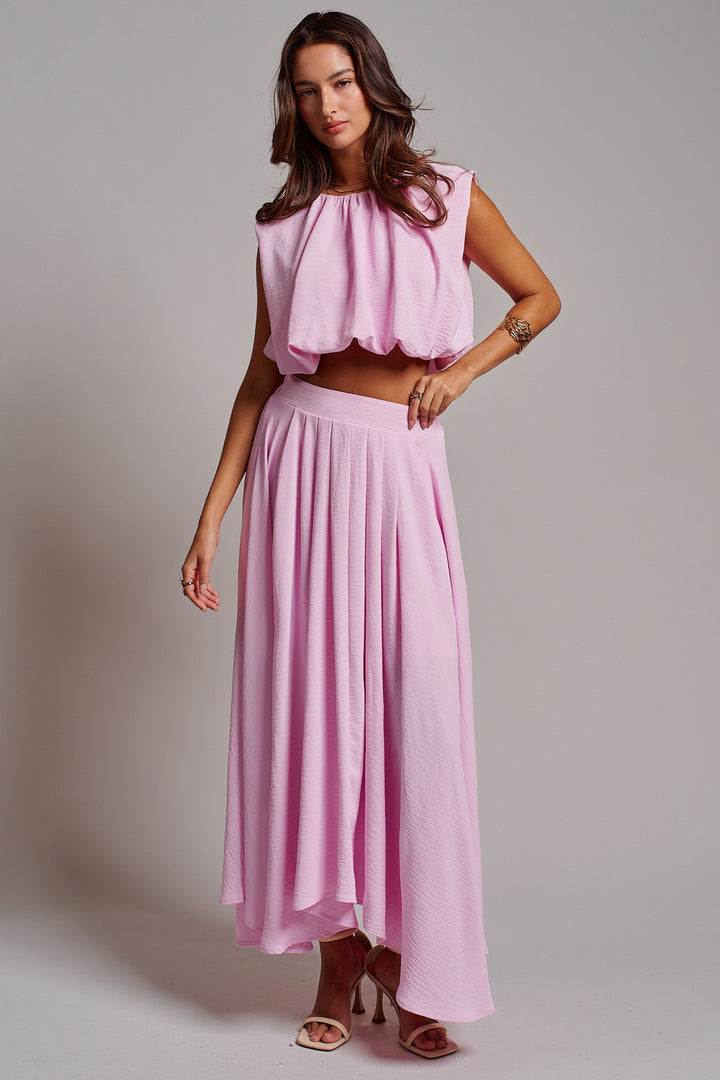 Desert Drape Boho Maxi Skirt in PINK - Women's Wholesale Skirts | Trend Notes