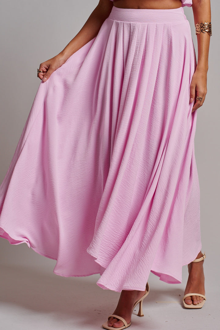 Desert Drape Boho Maxi Skirt in PINK - Women's Wholesale Skirts | Trend Notes