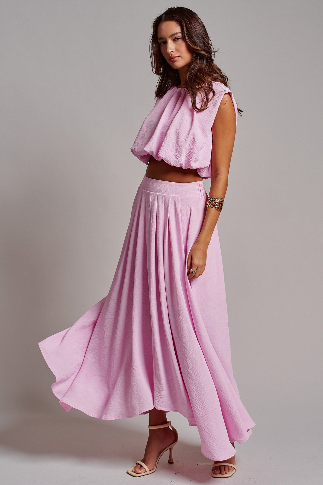 Desert Drape Boho Maxi Skirt in PINK - Women's Wholesale Skirts | Trend Notes