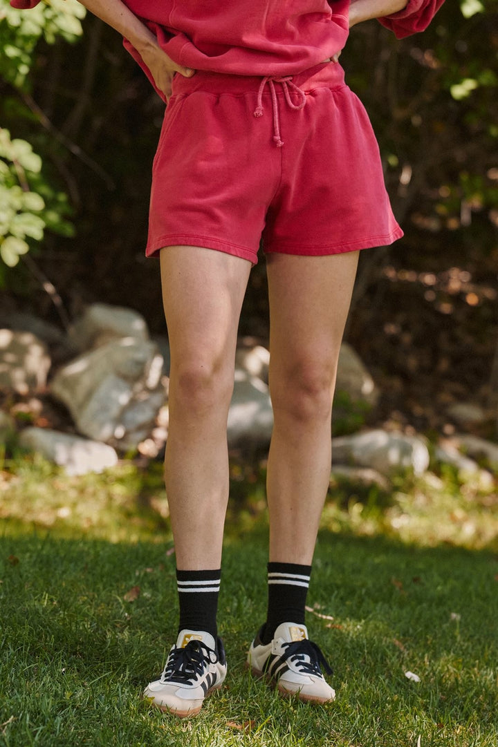 Sporty Chill Lounge Shorts in CORAL - Women's Wholesale Casual Shorts | Trend Notes
