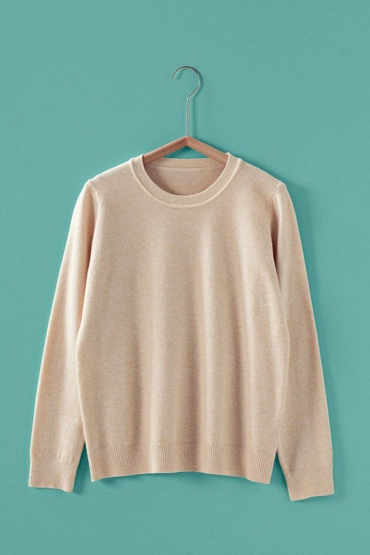 Soft Knit Crewneck Pullover Sweater in BLACK - Women's Wholesale Sweaters | Trend Notes