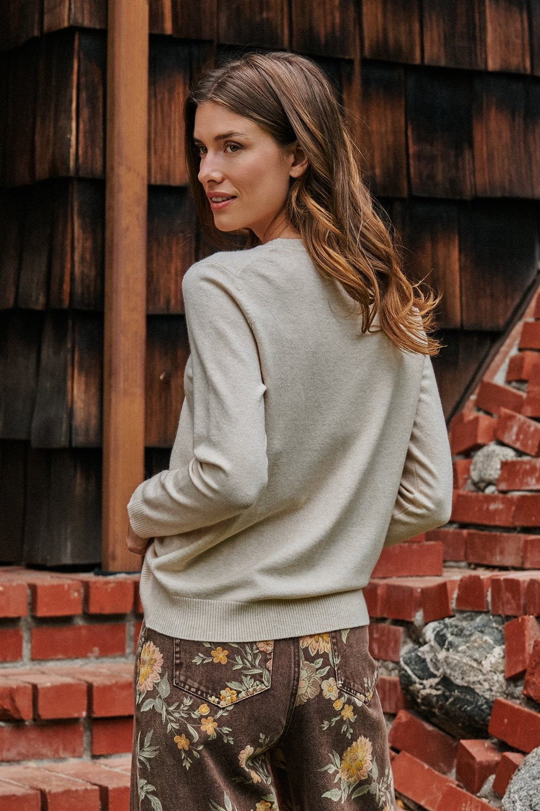 Soft Knit Crewneck Pullover Sweater in OATMEAL - Women's Wholesale Sweaters | Trend Notes