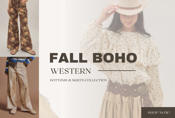 Fall Boho Western Bottoms & Skirts Collection