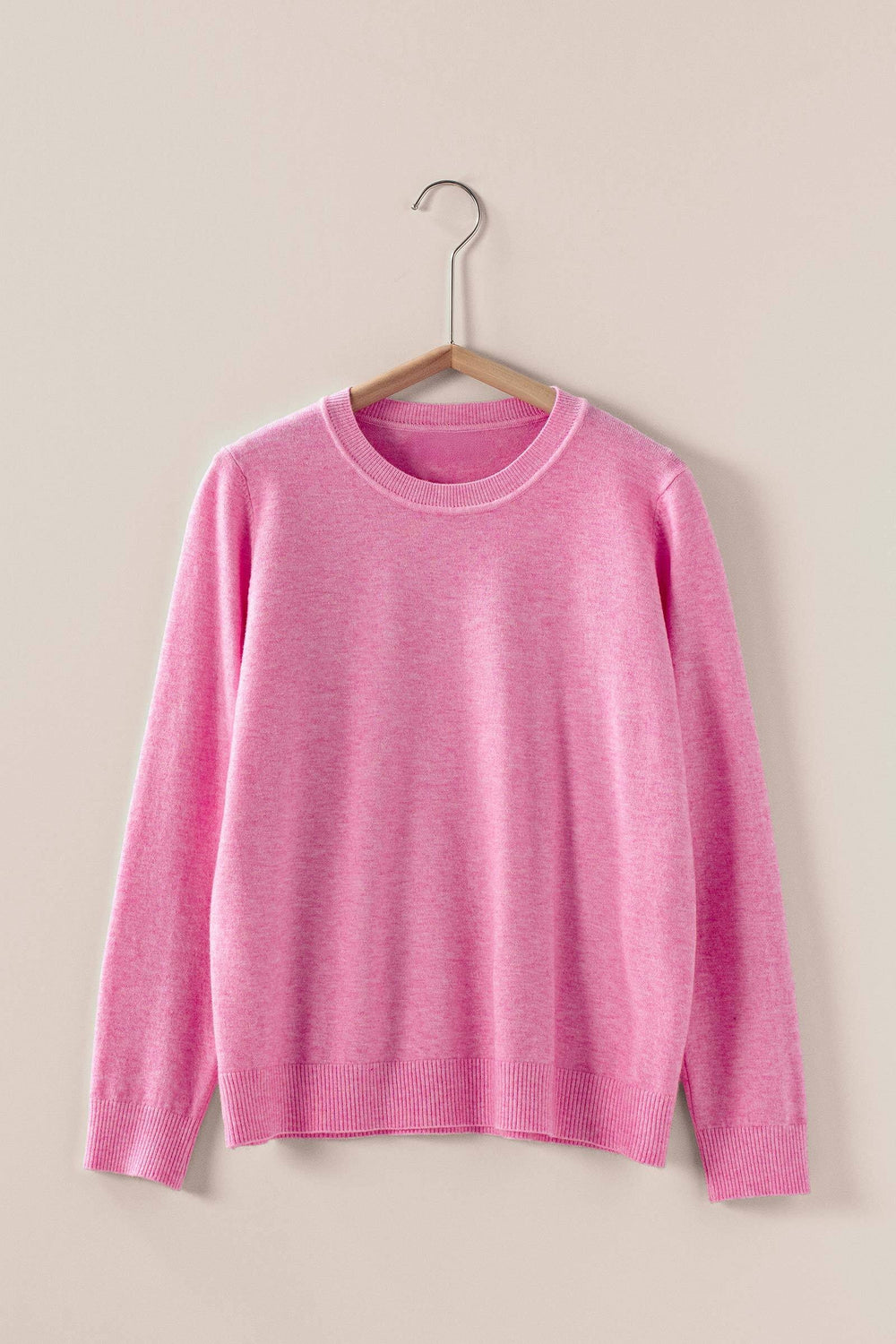everyday soft knit pullover - pink
