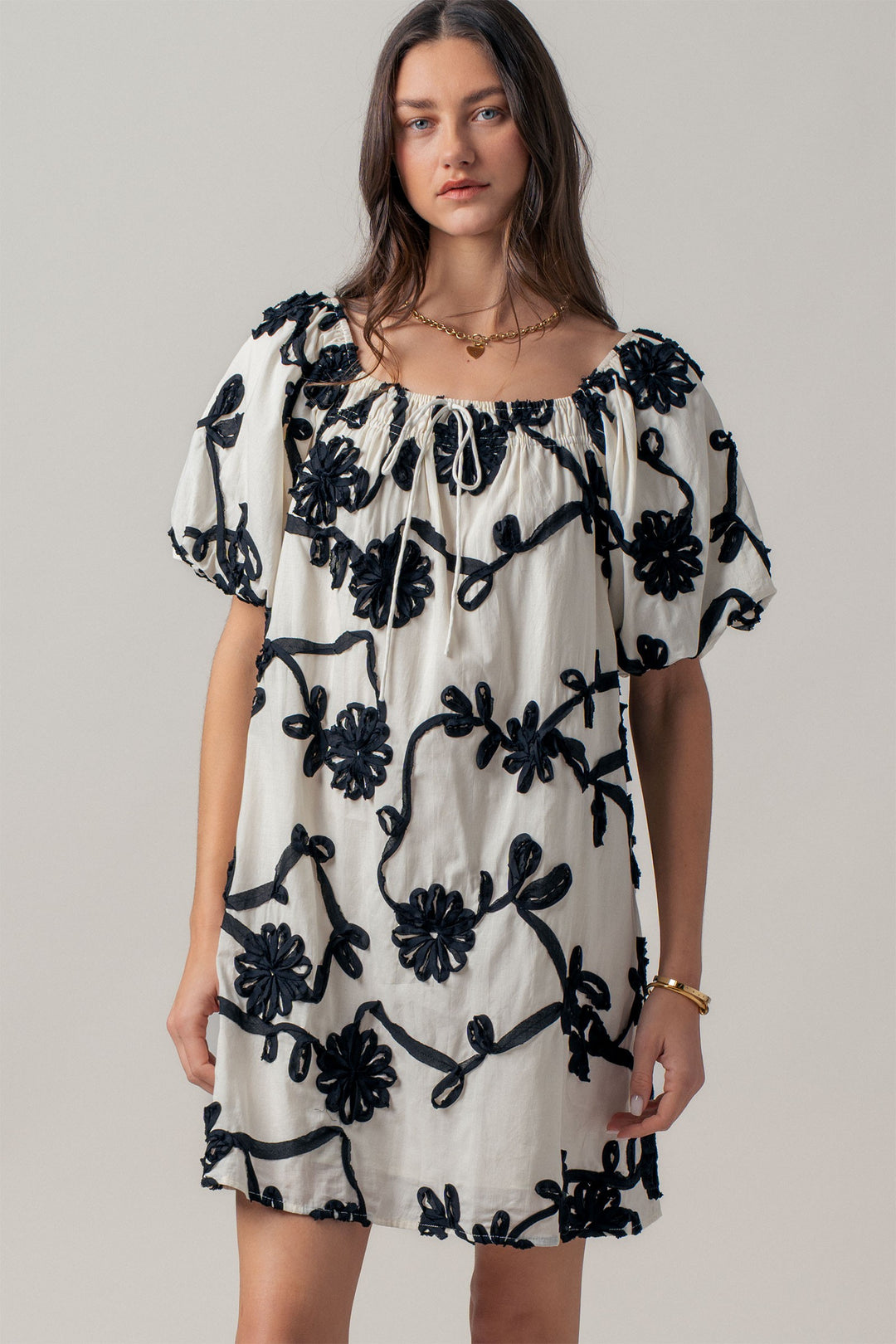 sunlit florence mini dress - ivory (additional view)