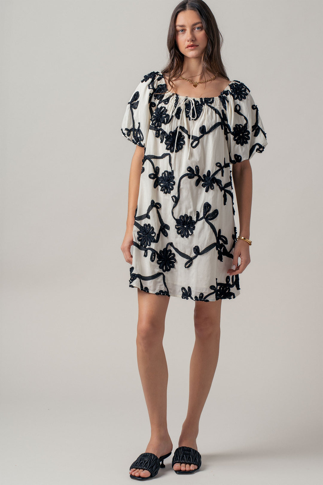 sunlit florence mini dress - ivory (additional view)