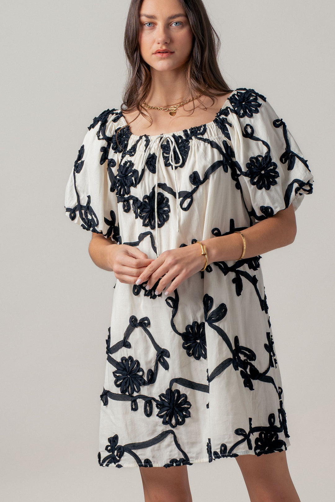 sunlit florence mini dress - ivory (additional view)
