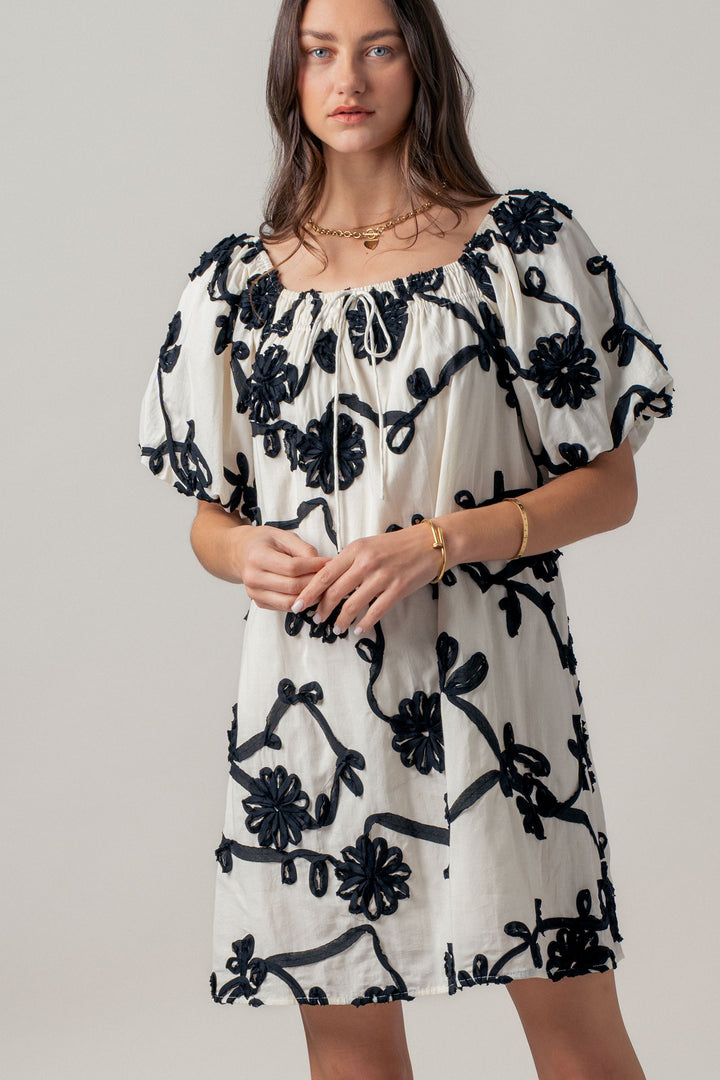 sunlit florence mini dress - ivory (additional view)