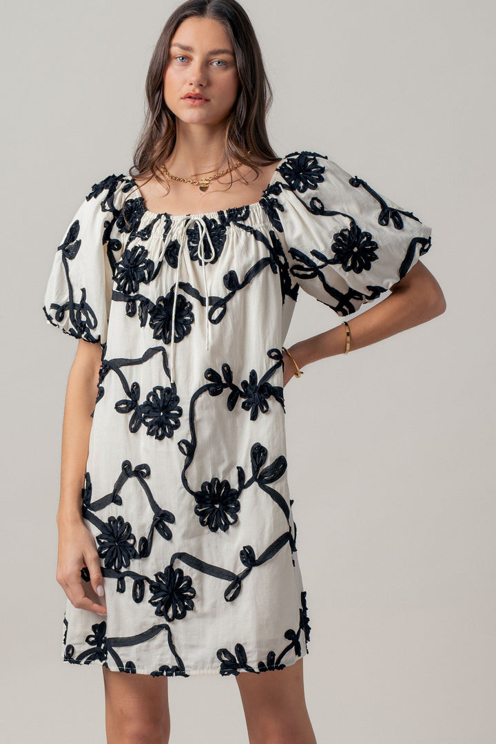 sunlit florence mini dress - ivory (additional view)