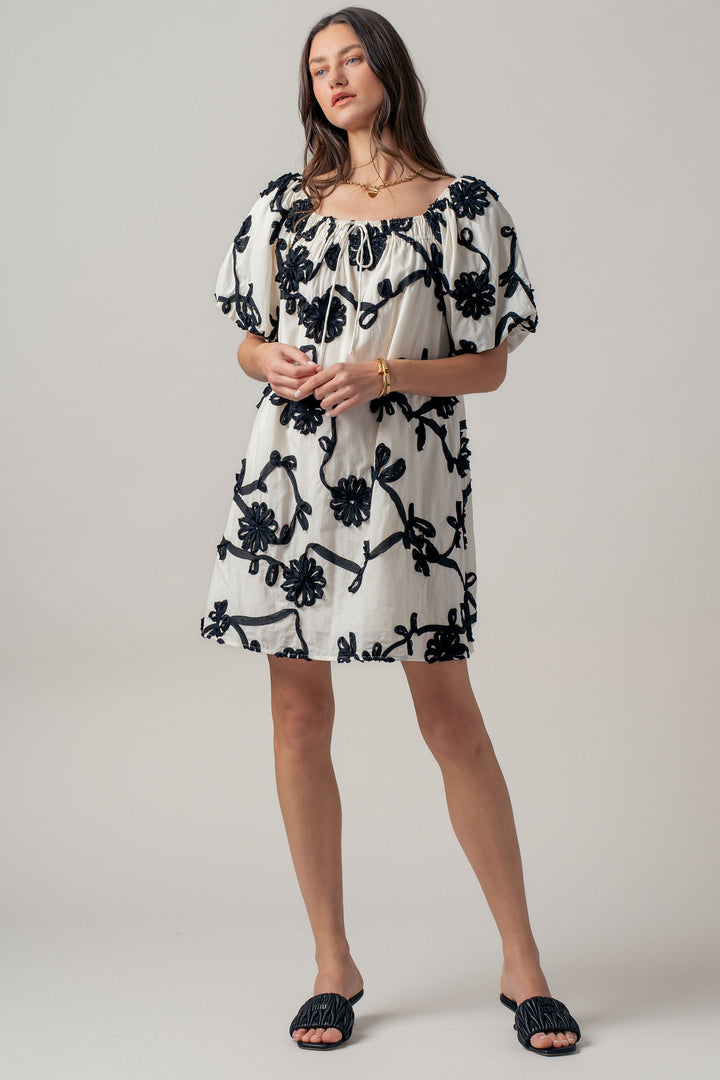 sunlit florence mini dress - ivory (additional view)