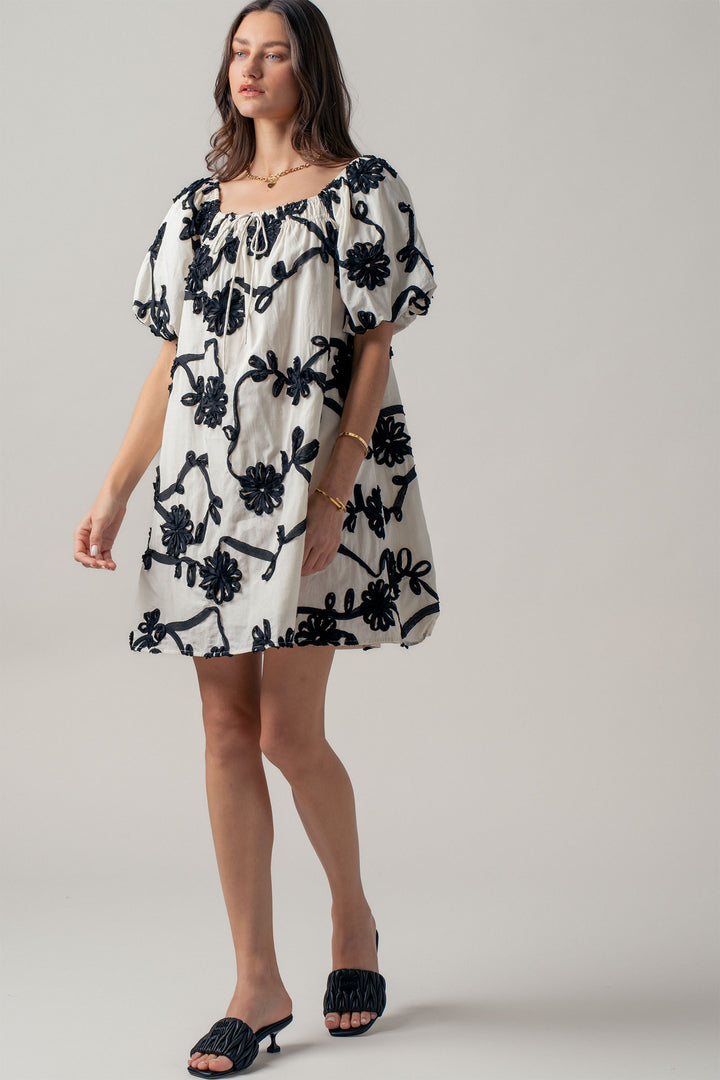 sunlit florence mini dress - ivory (additional view)