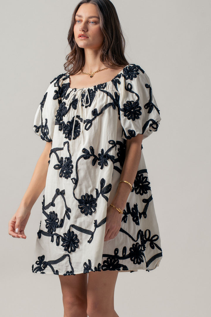 sunlit florence mini dress - ivory (additional view)