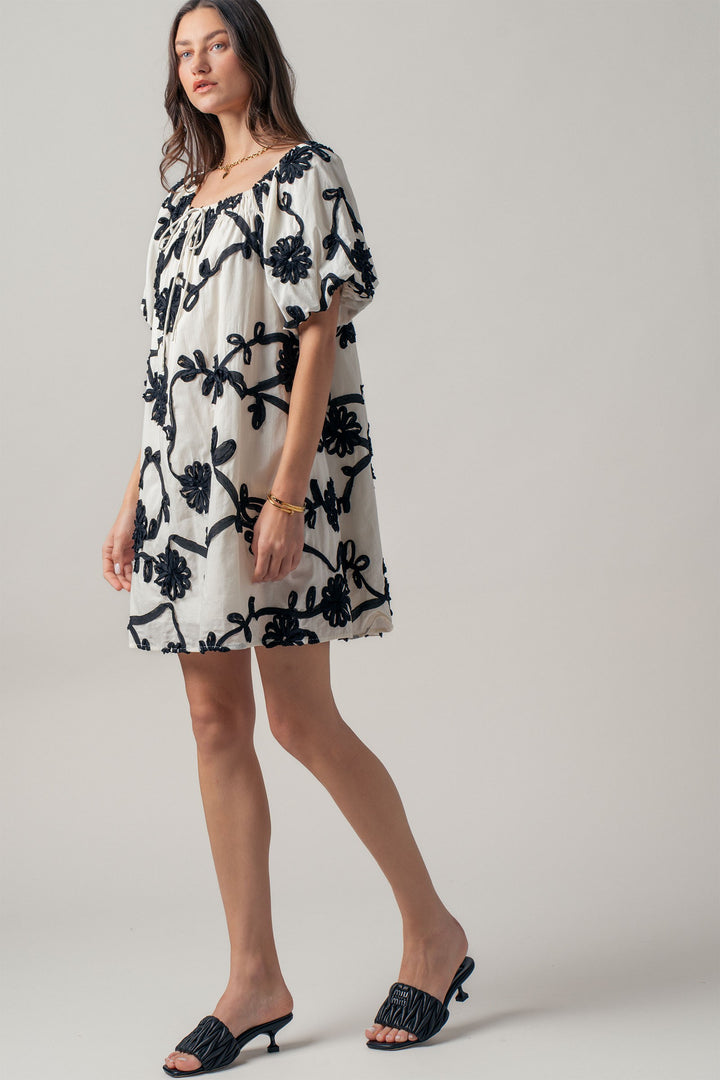 sunlit florence mini dress - ivory (additional view)