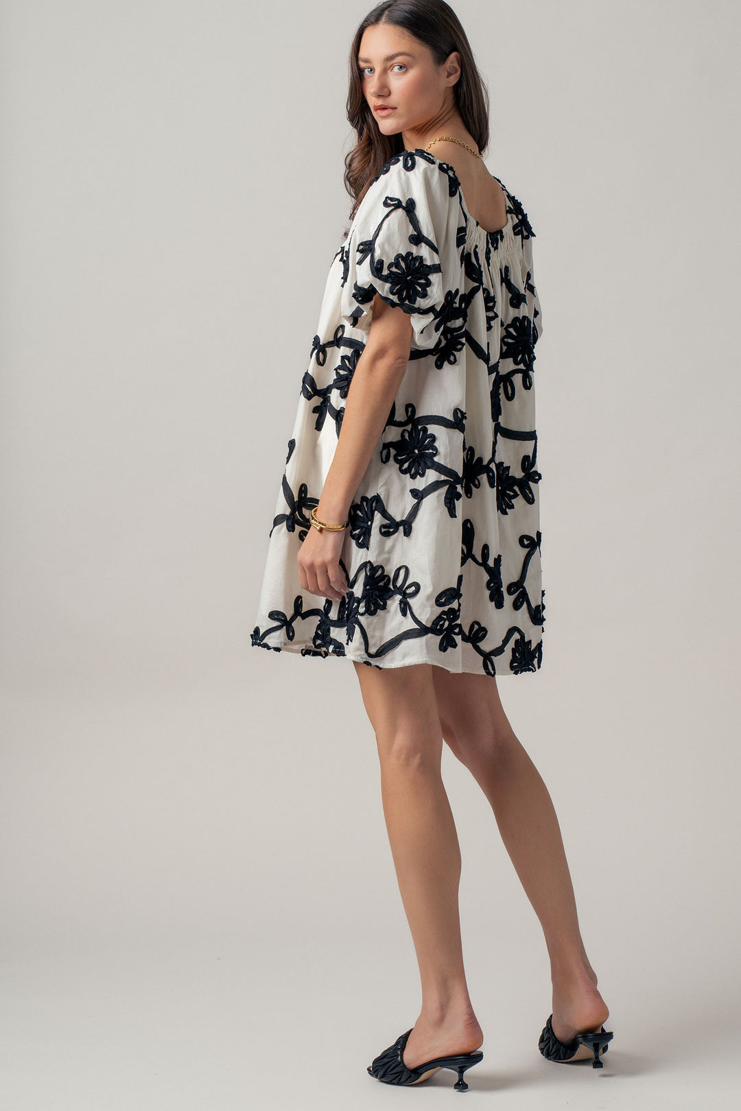 sunlit florence mini dress - ivory (additional view)