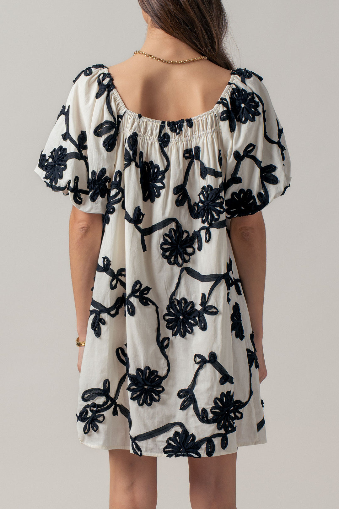 sunlit florence mini dress - ivory (additional view)
