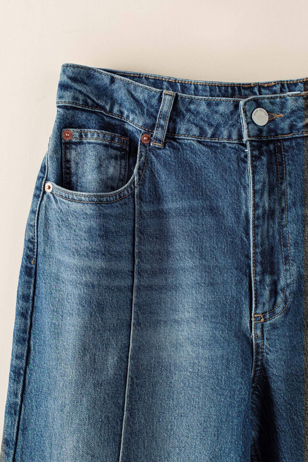 wide leg flared jeans - denim (additional view)