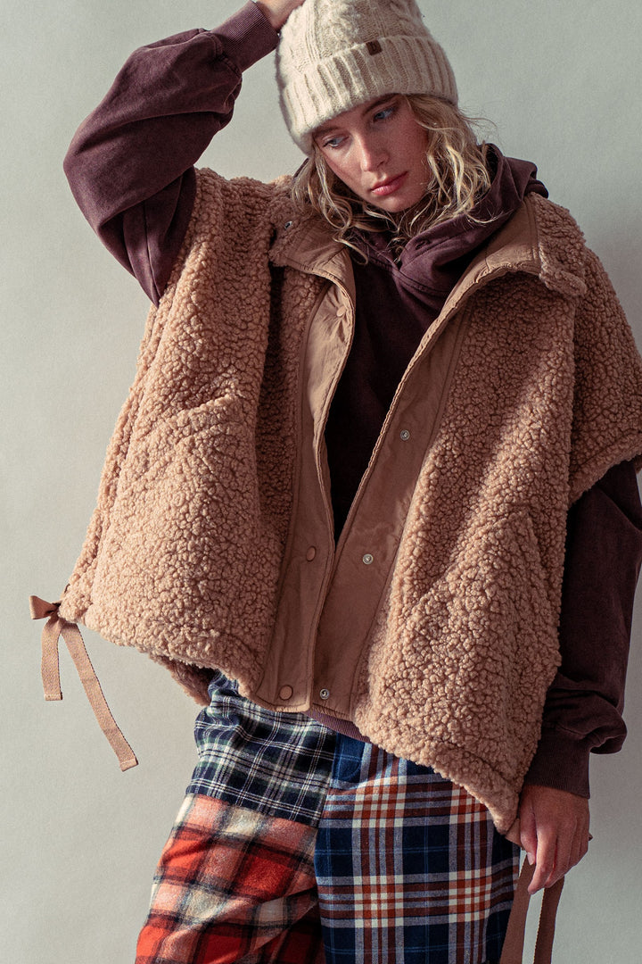 Cozy Boho Western Sherpa Vest for Casual Looks | wholesale outerwear | Trend Notes