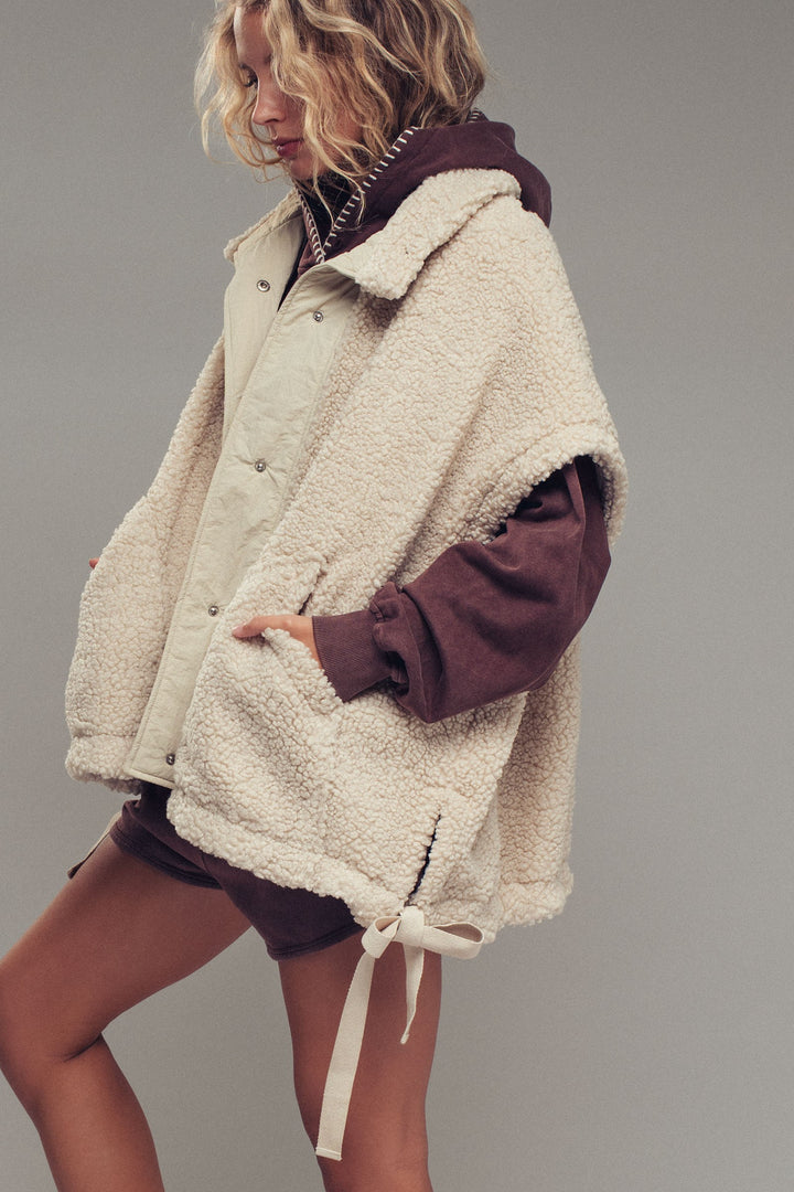 Cozy Boho Western Sherpa Vest for Casual Looks | wholesale outerwear | Trend Notes