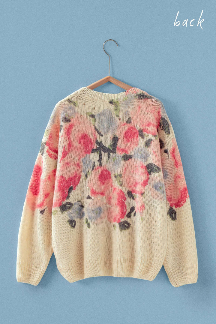 gold dust knit sweater - cream multi (additional view)