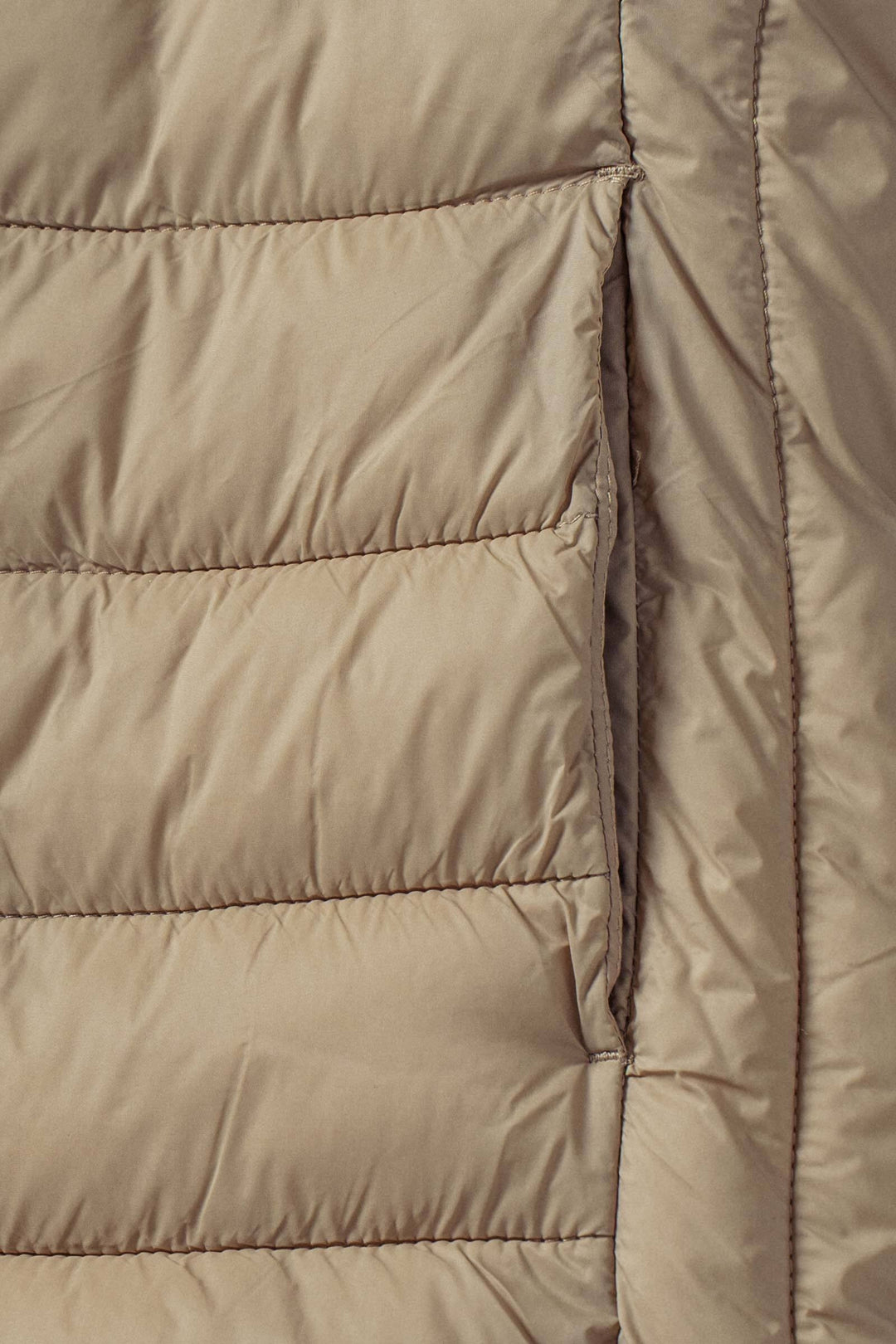lightweight quilted puffer jacket - khaki (additional view)