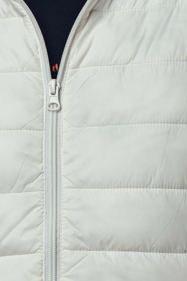 lightweight quilted puffer jacket - white (additional view)