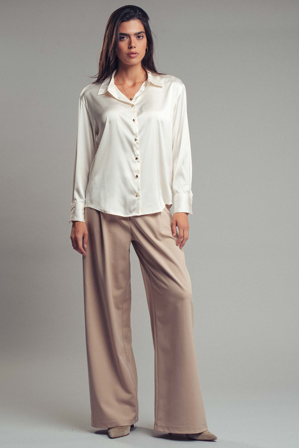 button down blouse - ivory (additional view)