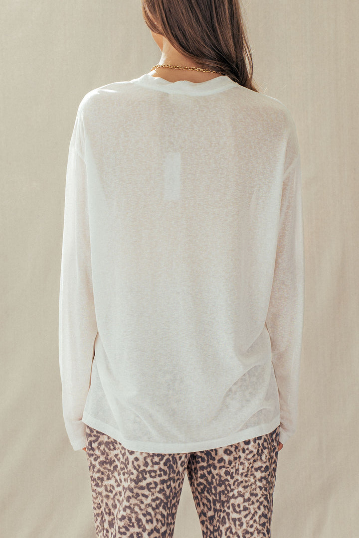 pup parade long sleeve tee - white (additional view)