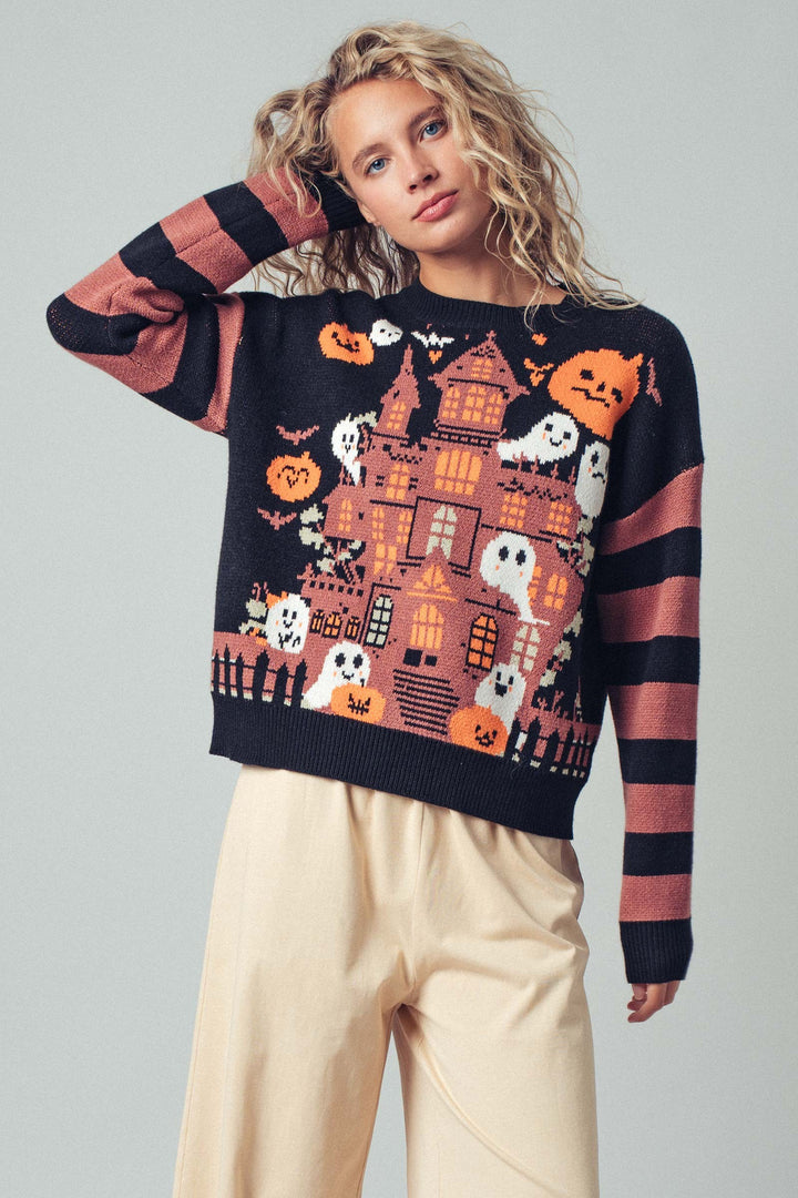 Haunted Manor Knit Sweater