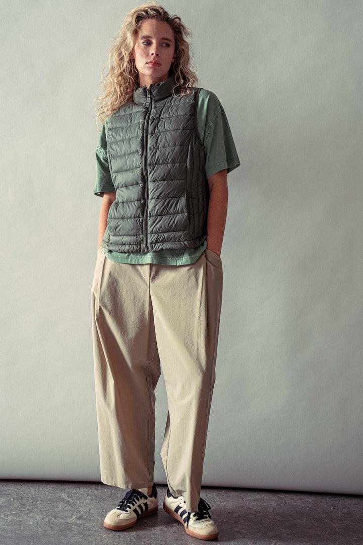4n Lightweight Quilted Vest Cozy Layering Piece, additional view