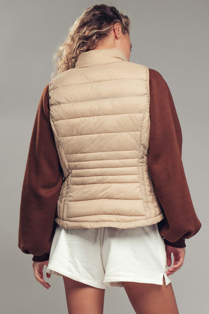 4n Lightweight Quilted Vest Cozy Layering Piece, additional view