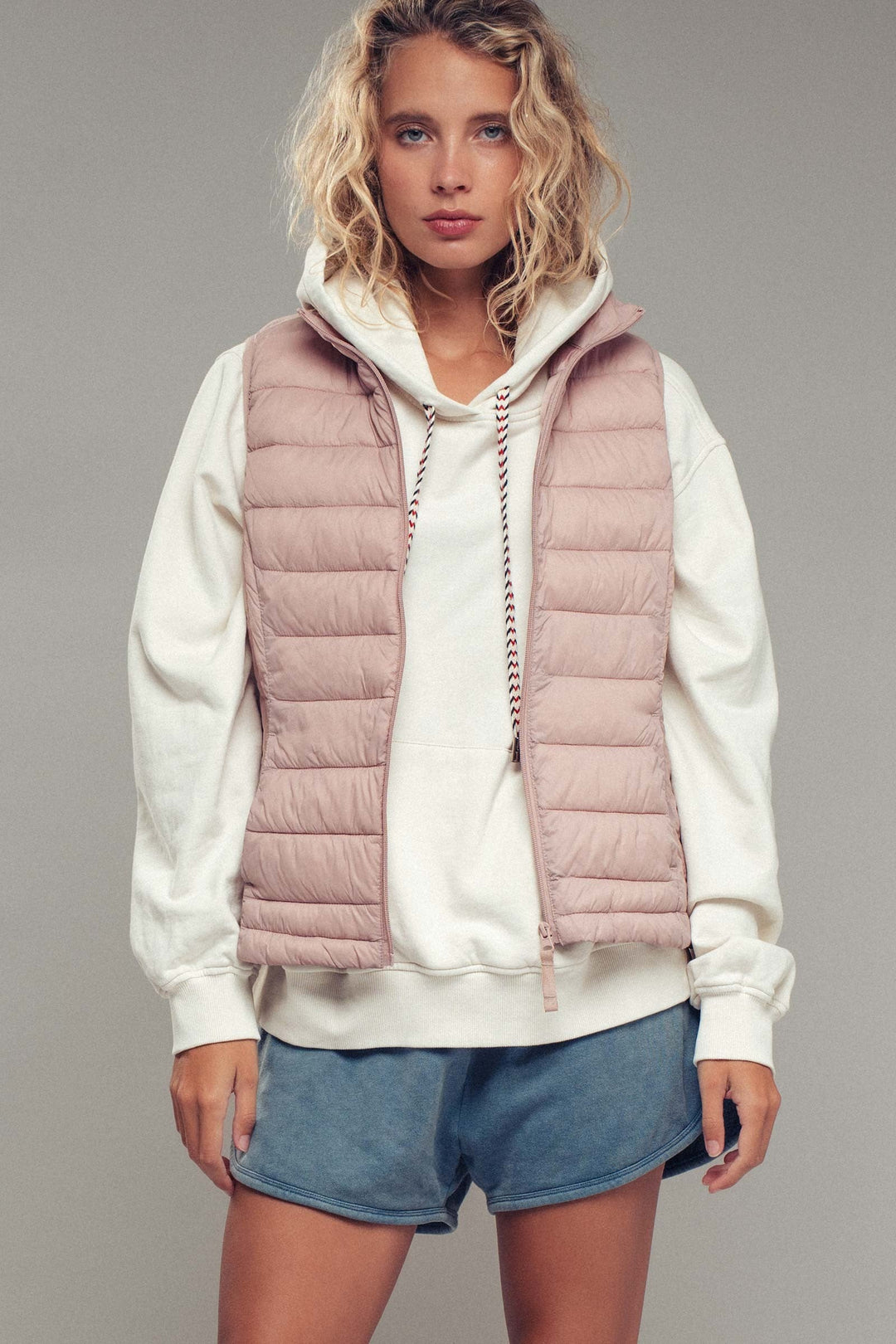 4n Lightweight Quilted Vest Cozy Layering Piece, additional view