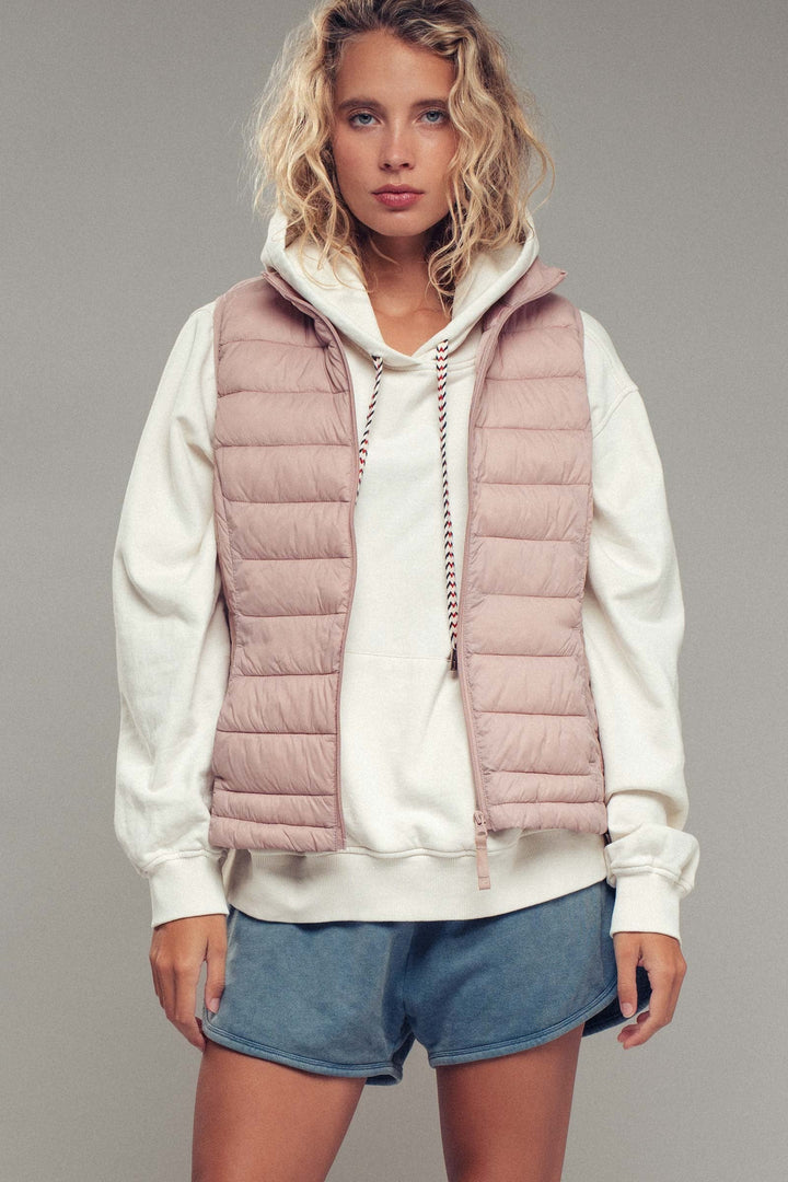 4n Lightweight Quilted Vest Cozy Layering Piece, additional view