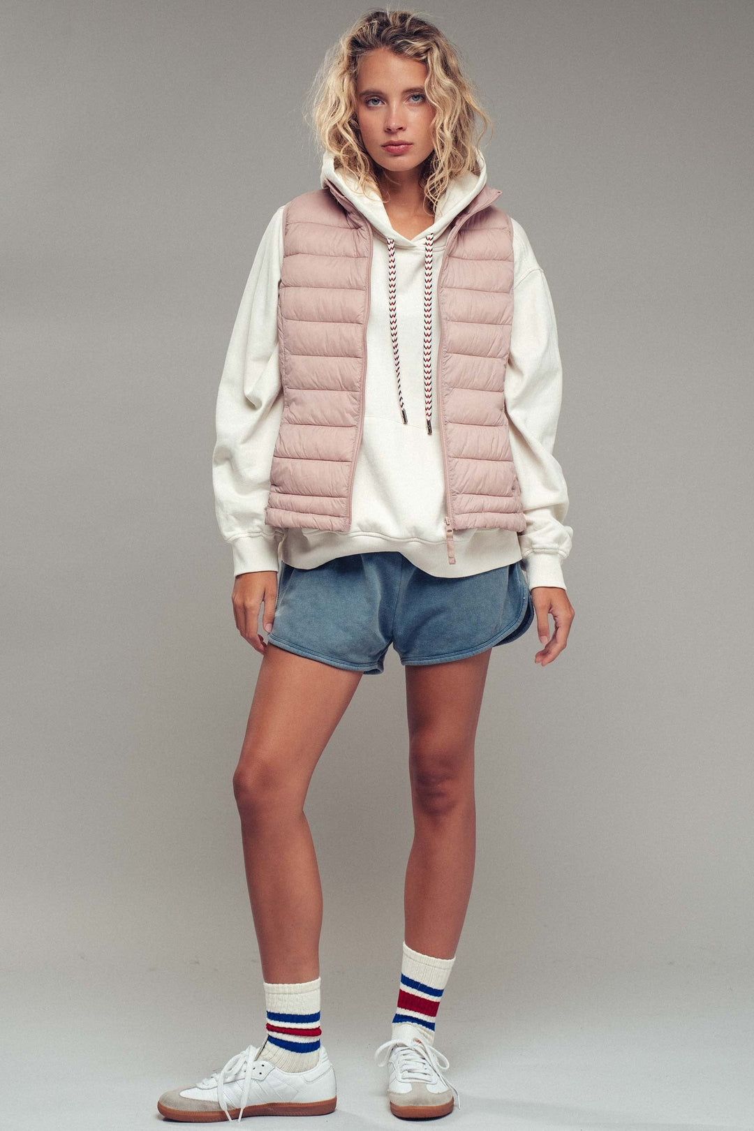 4n Lightweight Quilted Vest Cozy Layering Piece, additional view
