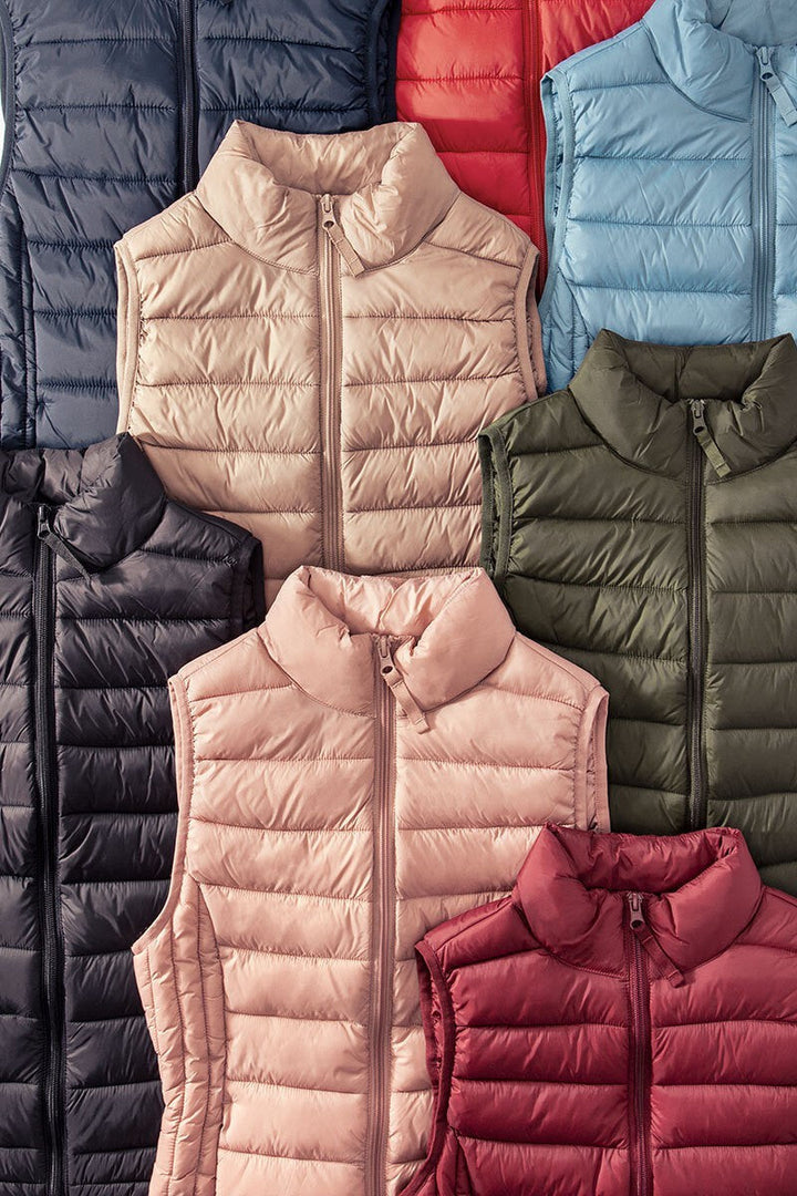 4n Lightweight Quilted Vest Cozy Layering Piece, additional view