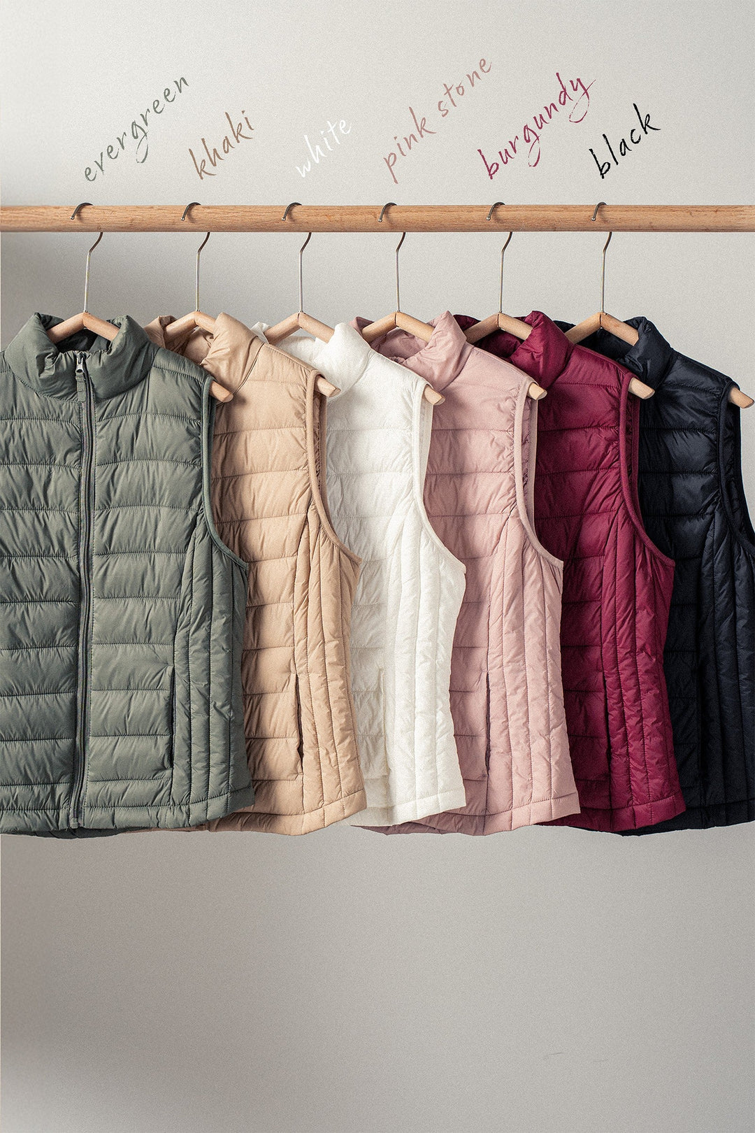 4n Lightweight Quilted Vest Cozy Layering Piece, additional view