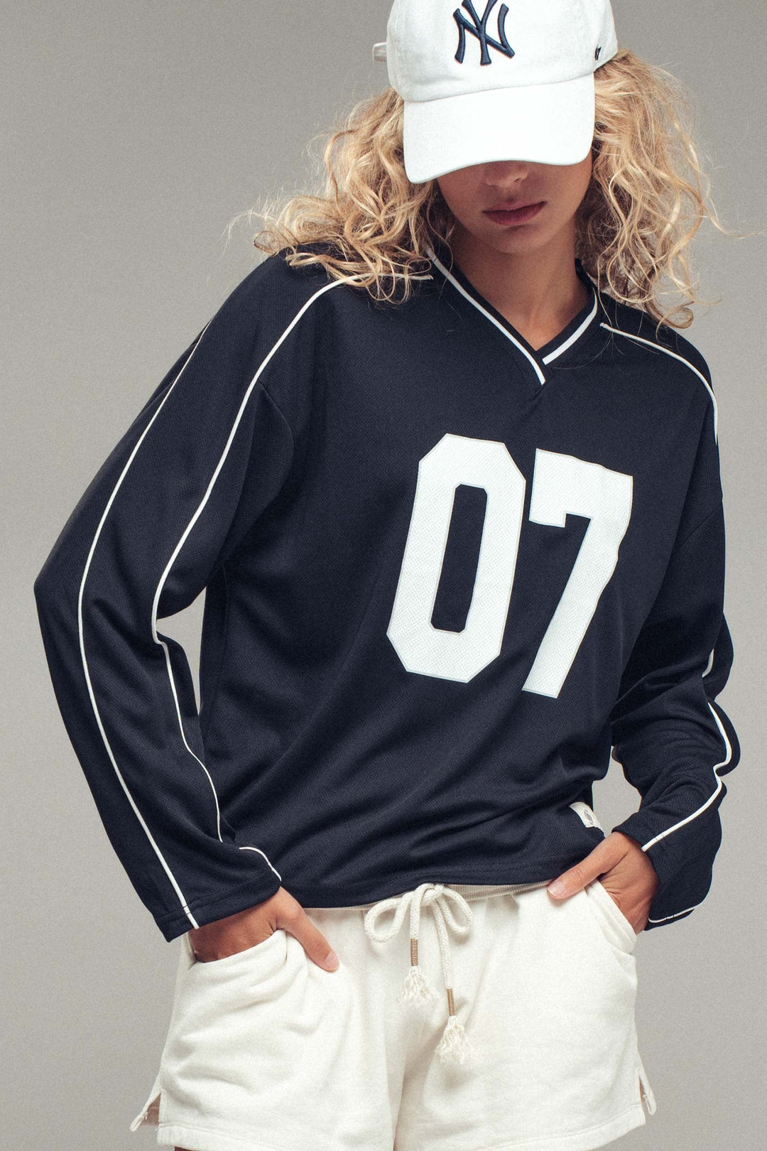 Varsity Number Graphic Jersey Top