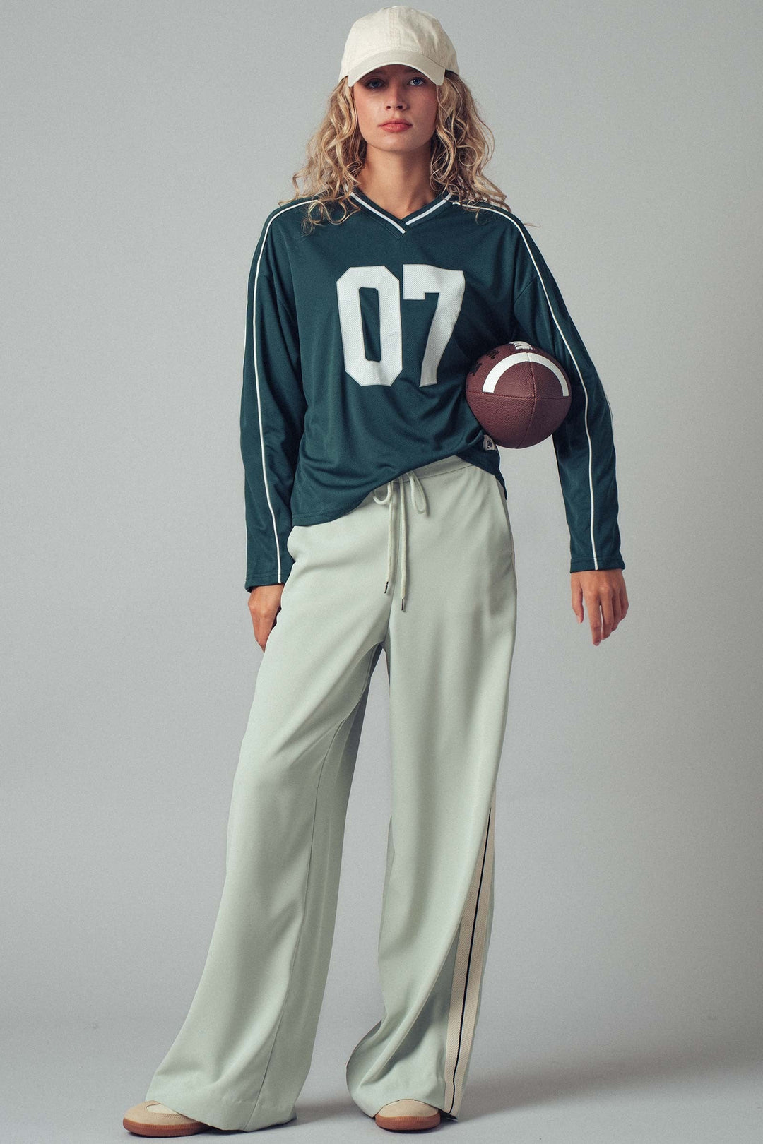 Varsity Number Graphic Jersey Top, additional view