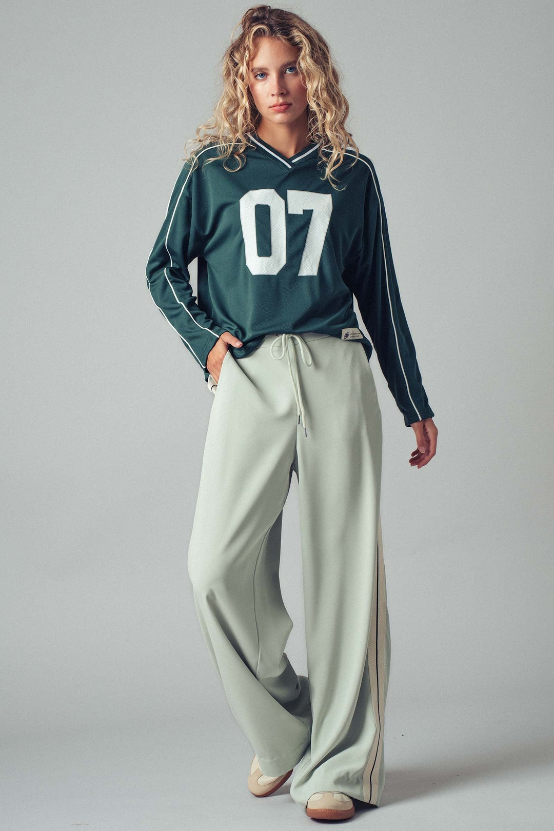 Varsity Number Graphic Jersey Top, additional view