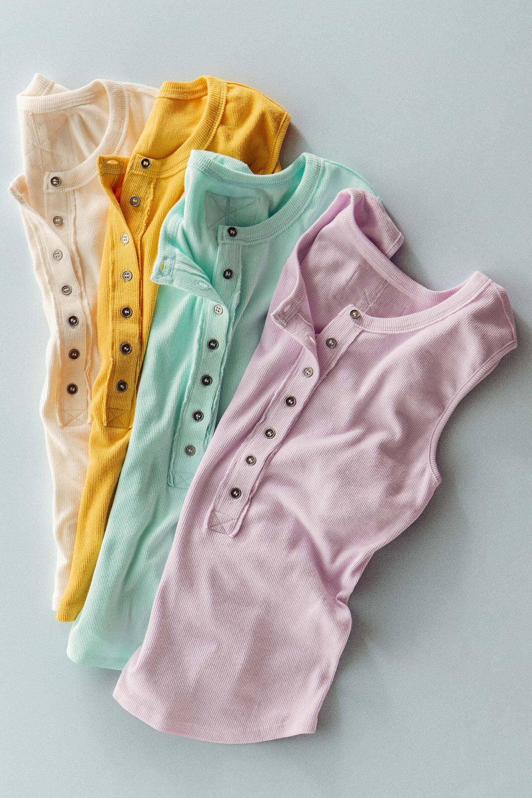 sweet summer henley tank - default (additional view)