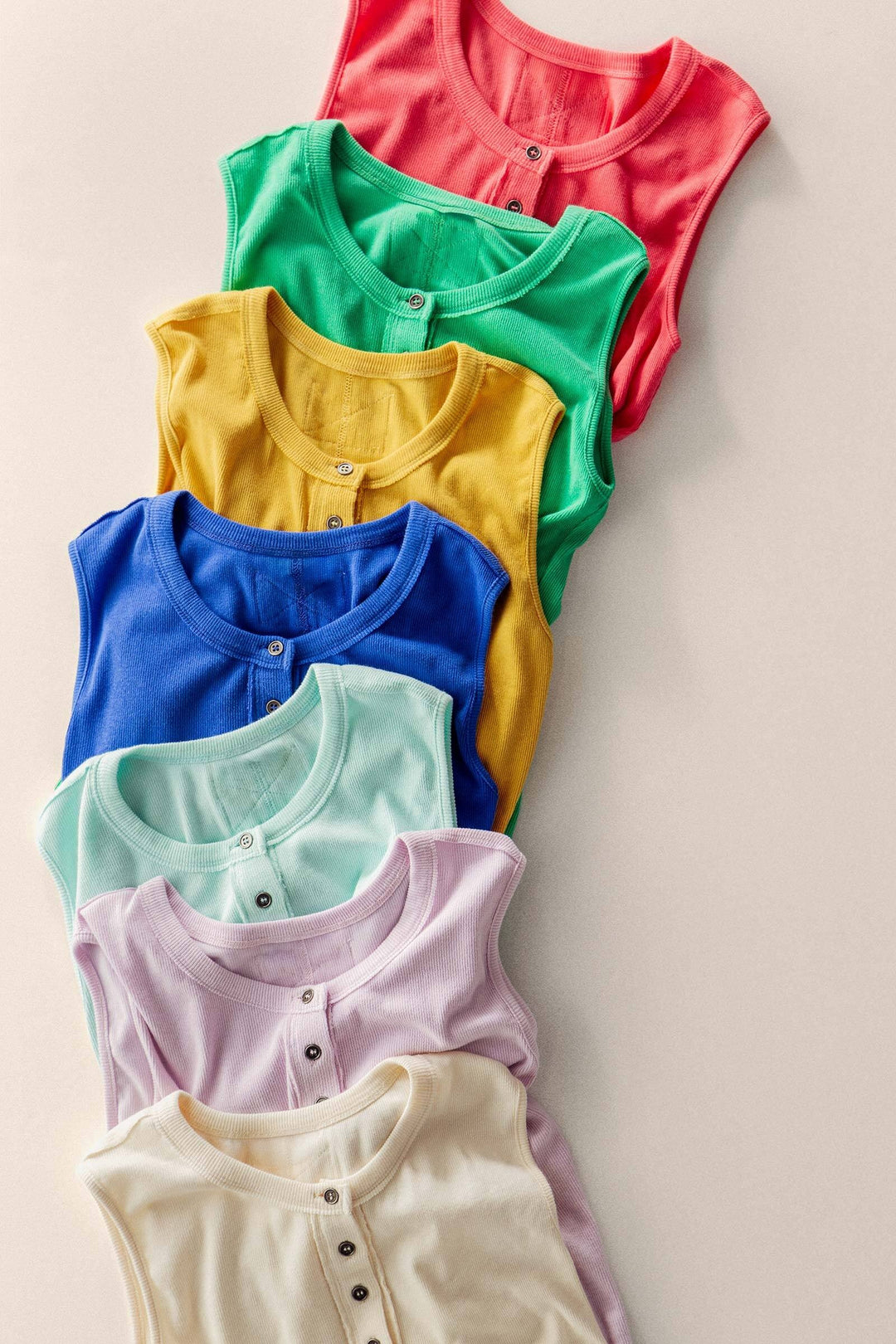 sweet summer henley tank - default (additional view)