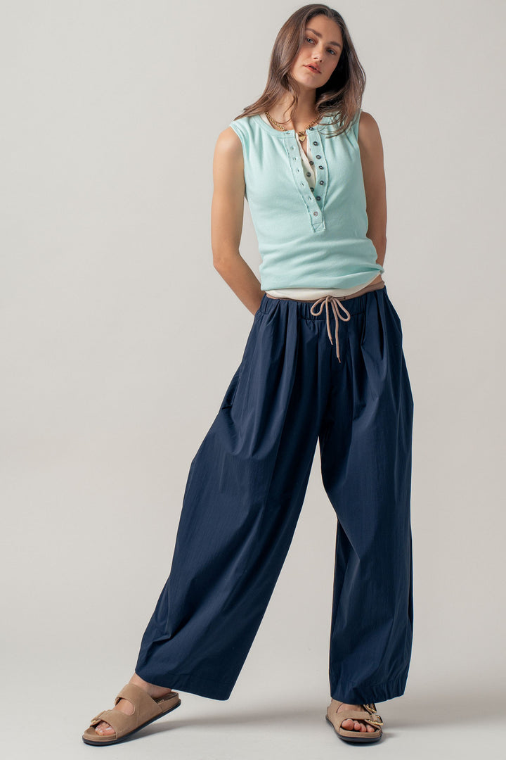 sweet summer henley tank - mint (additional view)