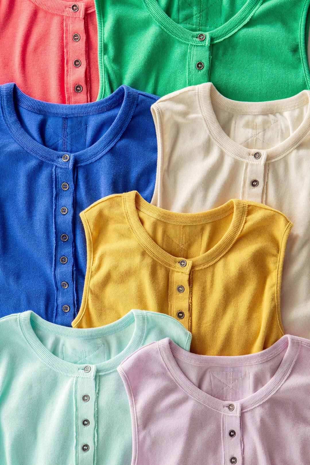 sweet summer henley tank - default