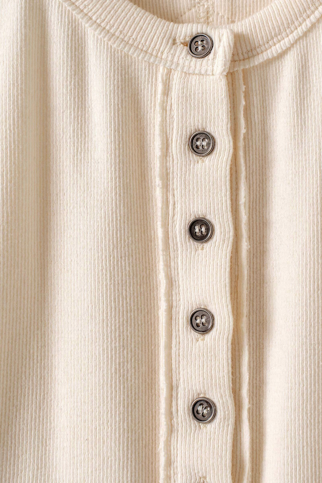 sweet summer henley tank - ivory (additional view)