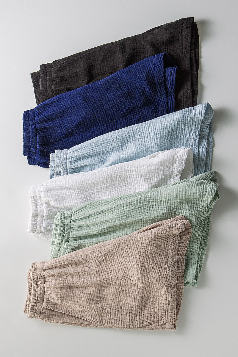 F Premium Garment Dyed Cotton Gauze Lounge Shorts, additional view