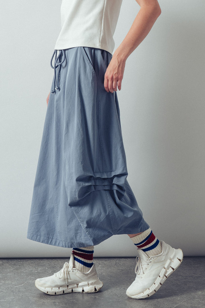 wanderlust balloon midi skirt - blue (additional view)