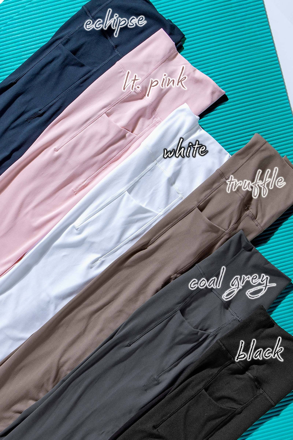 essential black stretch high rise flare pants - default (additional view)