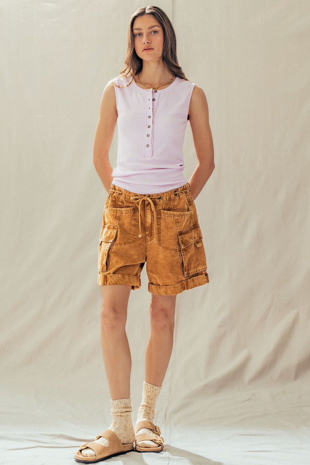 the go cargo short - camel (additional view)